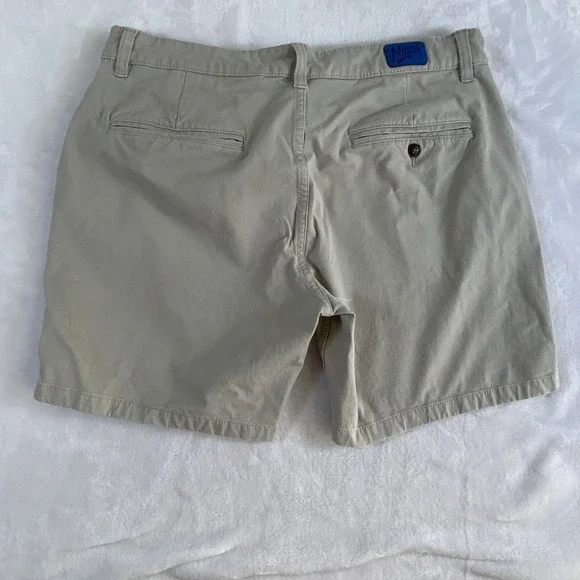 Mugsy Teddy Shorts Men's Sz 35 Light Gray Chino Everyday Cotton Blend - Picture 5 of 10